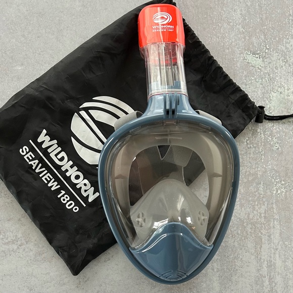SEAVIEW 180 Degree Panoramic Snorkel Mask- Full Face Design, Manta Ray - L/XL - Picture 7 of 10
